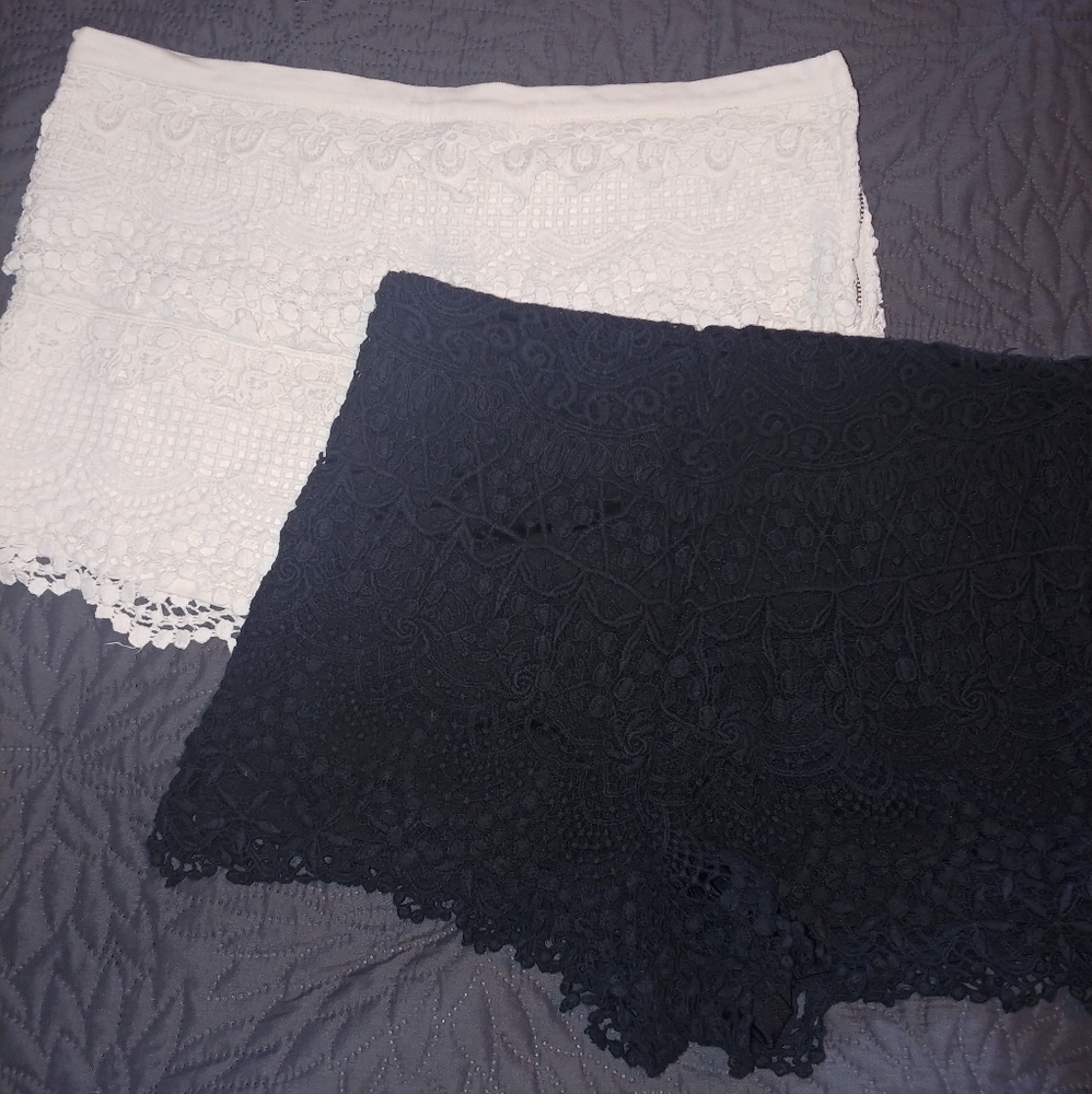 Crochet shorts